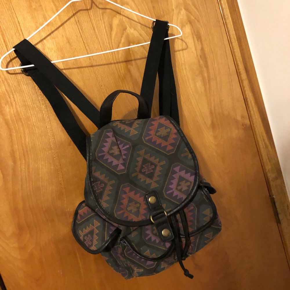 Aztec Drawstring Backpack Bag